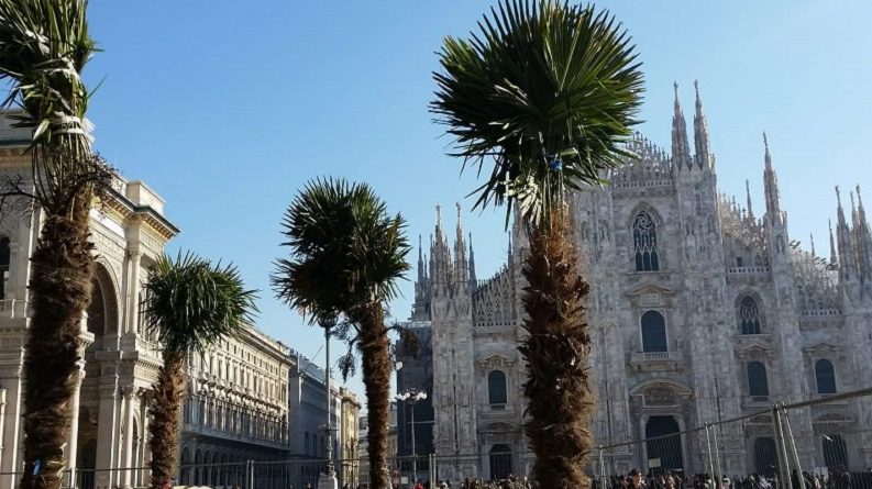 L’allegro Boschetto della Memoria in piazza Duomo