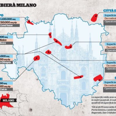 Milano, ancora grattacieli e cemento in arrivo su 3 milioni di metri quadrati